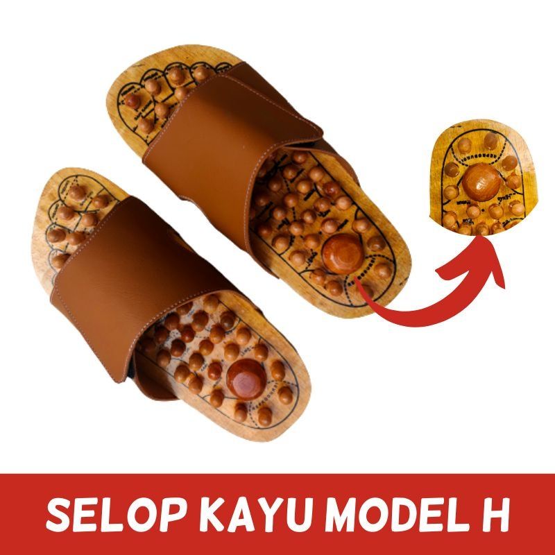 SANDAL KESEHATAN PRIA & WANITA - SANDAL KAYU REFLEKSI - SANDAL KAYU REMATIK