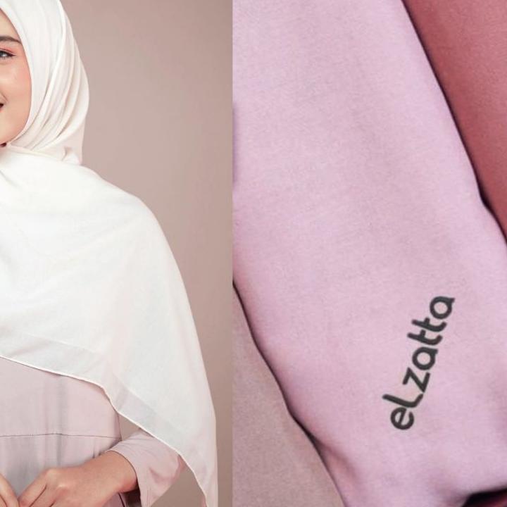 Telah Hadir.. ELZATTA HIJAB SEGI EMPAT POLOS KEIVA VABIRA BAHAN VOAL ELZATA KERUDUNG ELZATTA HIJAB E