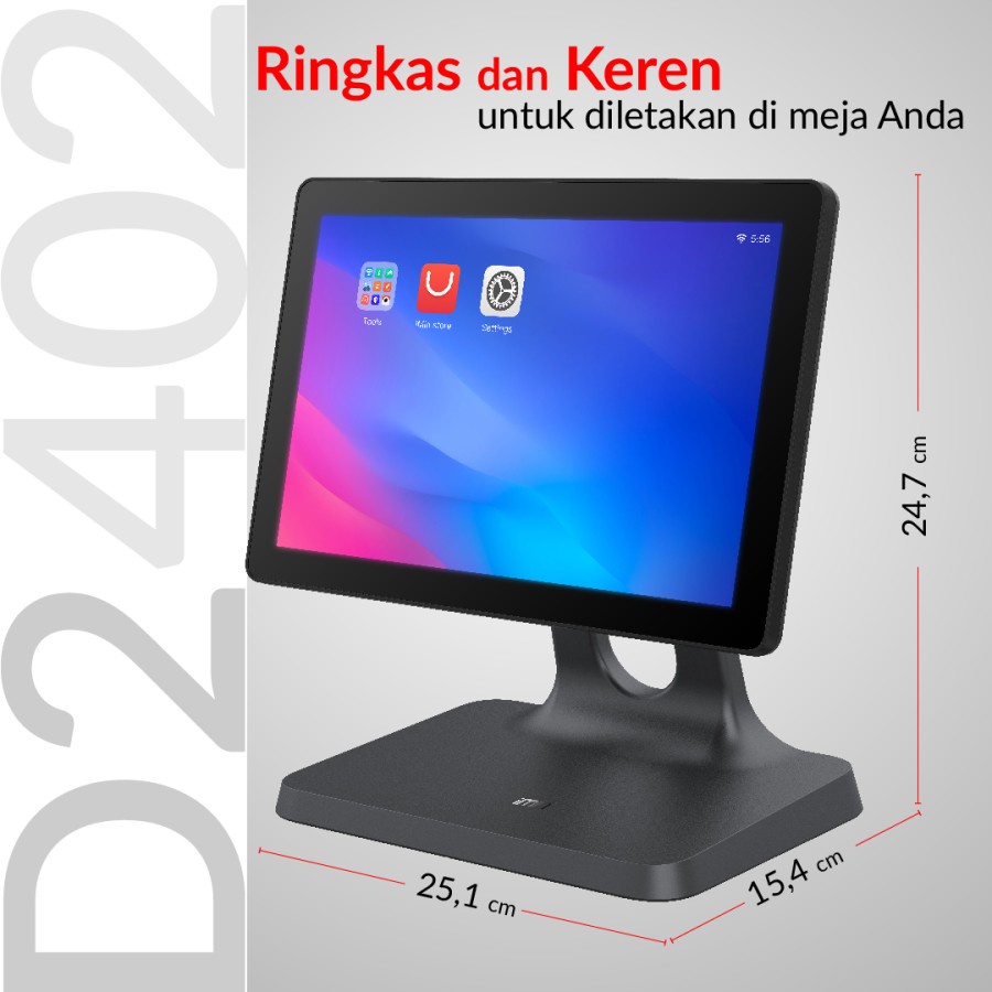 ANDROID POS DESKTOP MESIN KASIR 10&quot; iMin D2 402 2G / 16GB COCOK UNTUK RESTO / CAFE / COFEESHOP