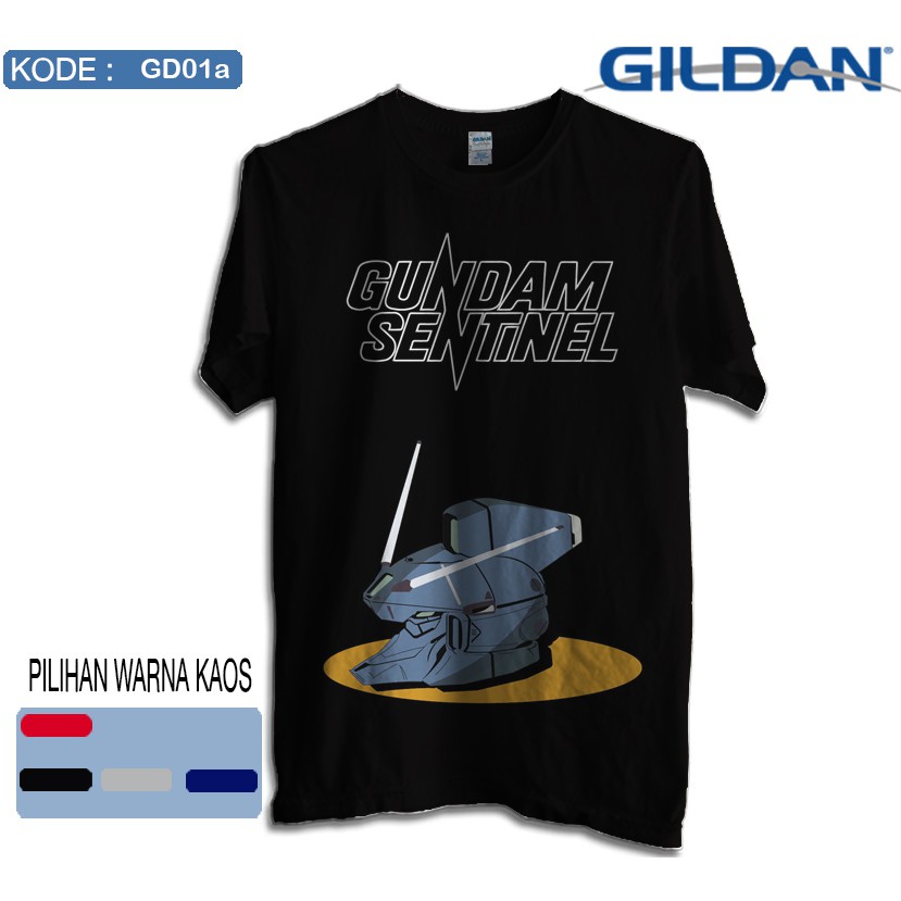 Kaos gundam sentinel original gildan softstyle gd01a