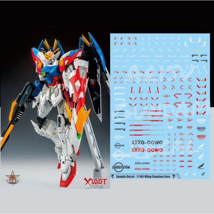 Water Slide Decal Gundam Wing / Wing Zero HG RG 1/144