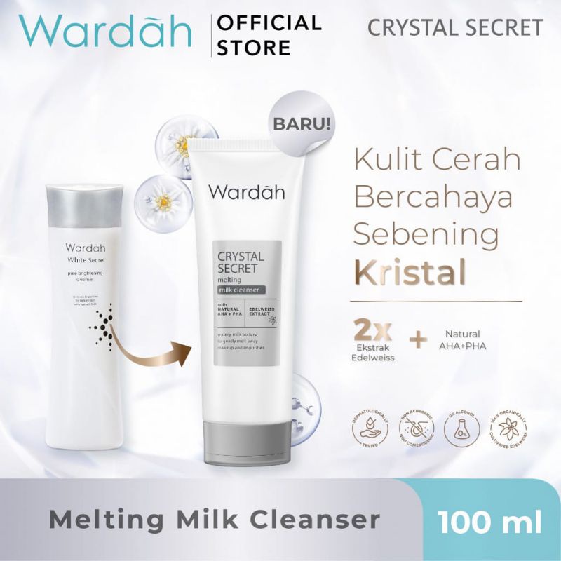 Wardah Crystal Secret Melting Milk Cleanser 100ml