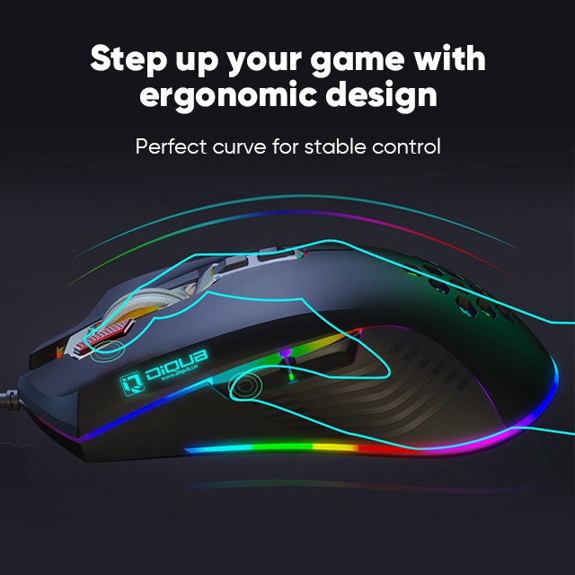 Bepop Mouse Gaming 4000dpi RGB LED USB 1,8 Meter B862