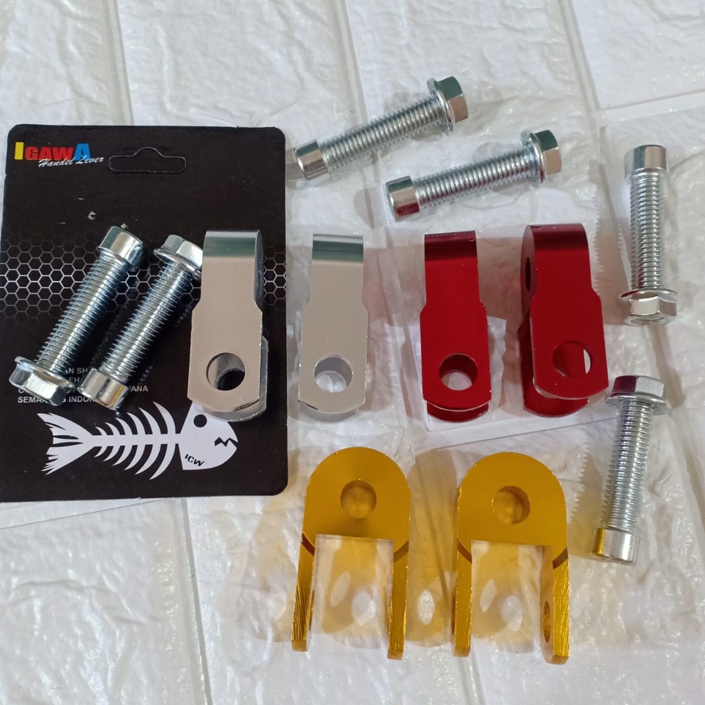 RISER PENINGGI SHOCK BELAKANG PU PLUS BAUT BEBEK JUPITER VEGA SUPRA DLL