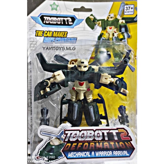 Mainan Tobot 2 Deformation Mini Apache Helikopter