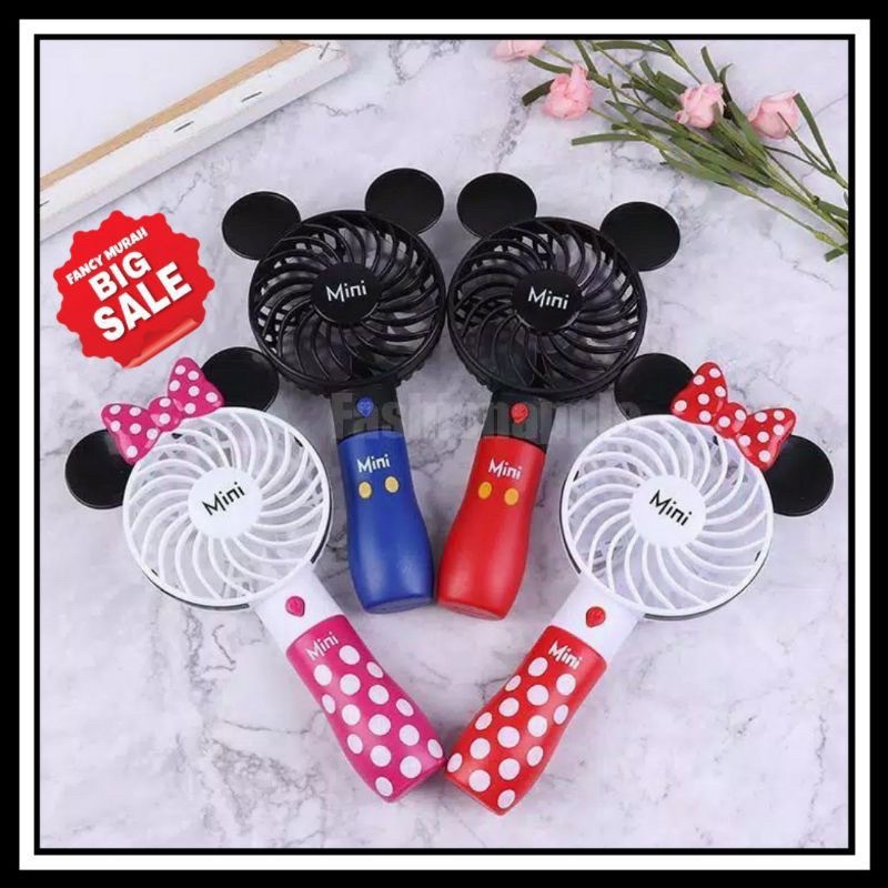 KIPAS ANGIN PORTABLE MIC-KEY MIN-NIE MOUSE/KIPAS ANGIN MINI/MOTIF ALPUKAT/BEAR KIPAS ANGIN TANGAN PORTABLE DISNEY