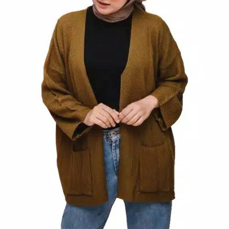 Cardigan wanita rajut loocy oversize