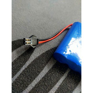 Batrai Rakit AA NICD 2000mah 7,4V Soket Hitam Buat Mainan Mobil Remote Control