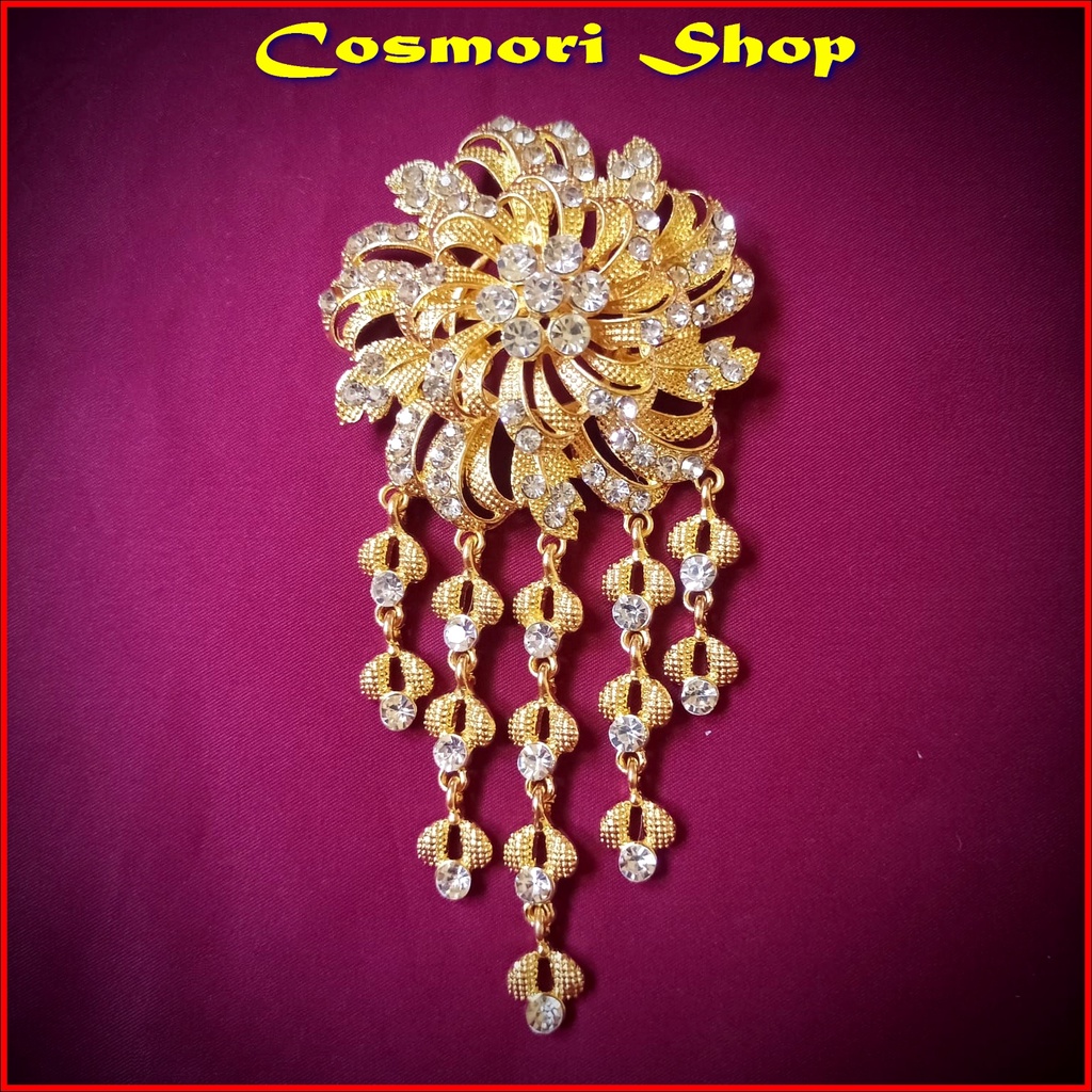 Bros Susun Jilbab Hijab Kutubaru Bross Kebaya Dada Kutu Baru Dagu Dokoh Cantik Kerongsang Murah Emas Brooch kekinian Wanita-2