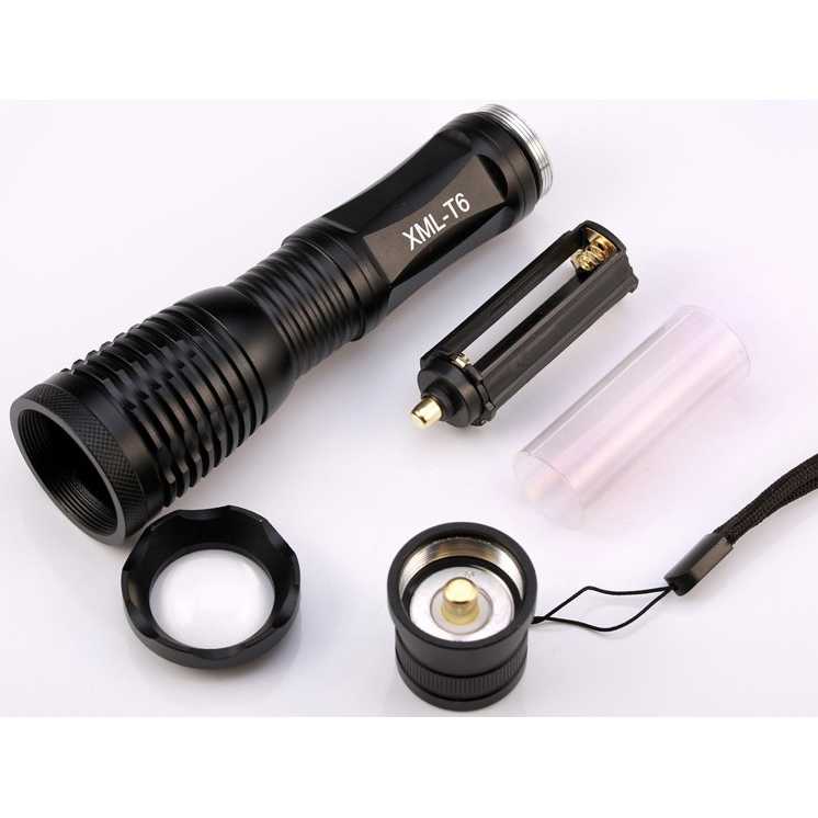 (BISA COD) RVOSTR LED Senter LED Tactical Cree XM-L T6 8000 Lumens - F18