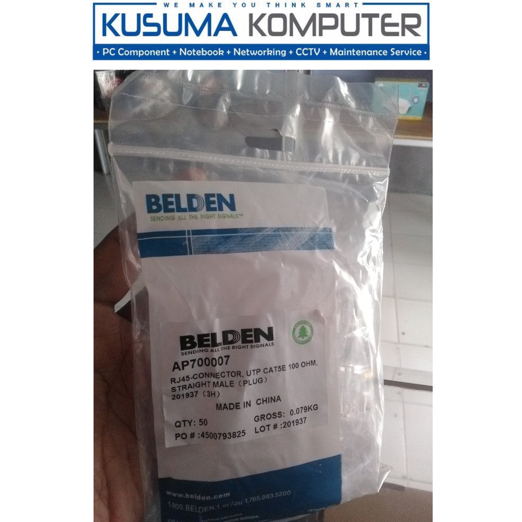 Belden RJ45 konnektor UTP Cat5e Original