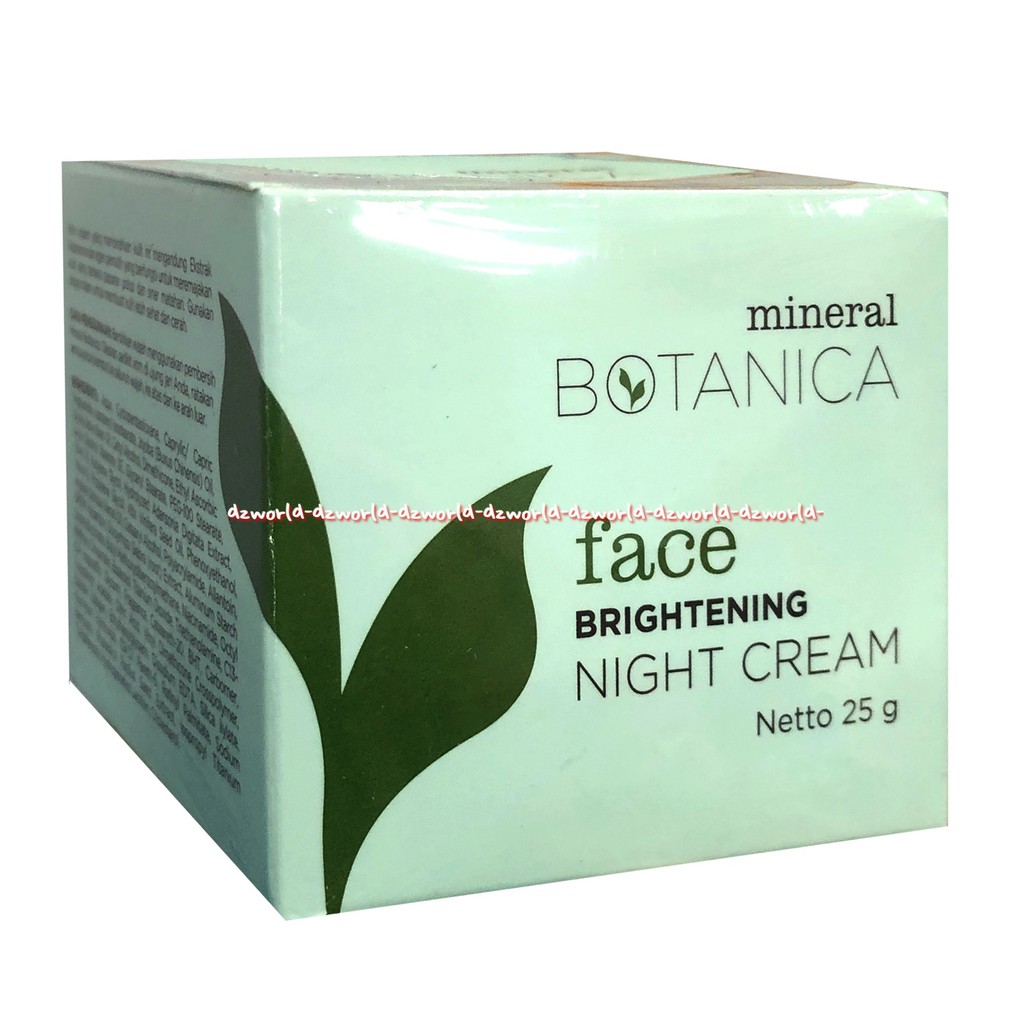 Mineral Botanica Brightening Night Cream Krim Malam 25gr