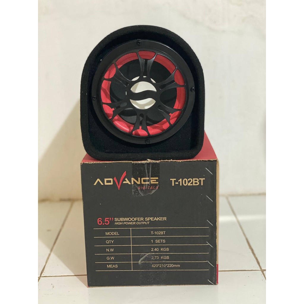 TERLARIS - Speaker Aktif Advance Subwoofer 6.5 inch T-102BT Bluetooth / Speaker Bluetooth / Active Speaker / Subwoofer Speakers / Speaker Murah - FMS