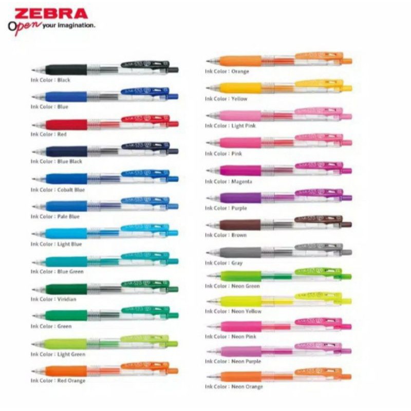 

Zebra Sarasa Clip 0,5 mm / Pulpen Gel Sarasa Clip 0,5 mm
