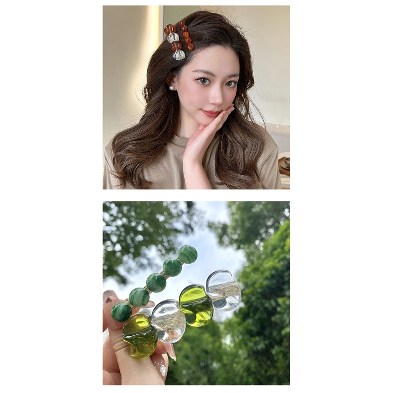 2pcs Jepit Rambut Poni Gaya Korea Untuk Wanita