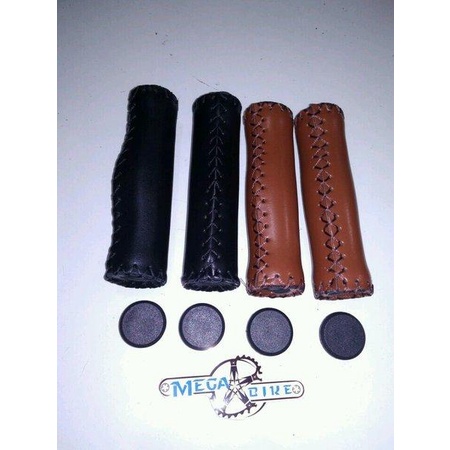 grip kulit Vintage Klasik Sepeda Lipat Seli dahon Federal sponge leather