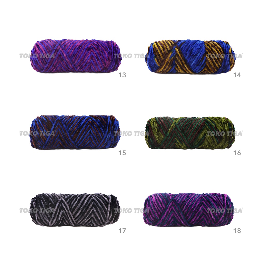 Benang Rajut Bludru / Beludru / Velvet Yarns - 2 (VLP1)