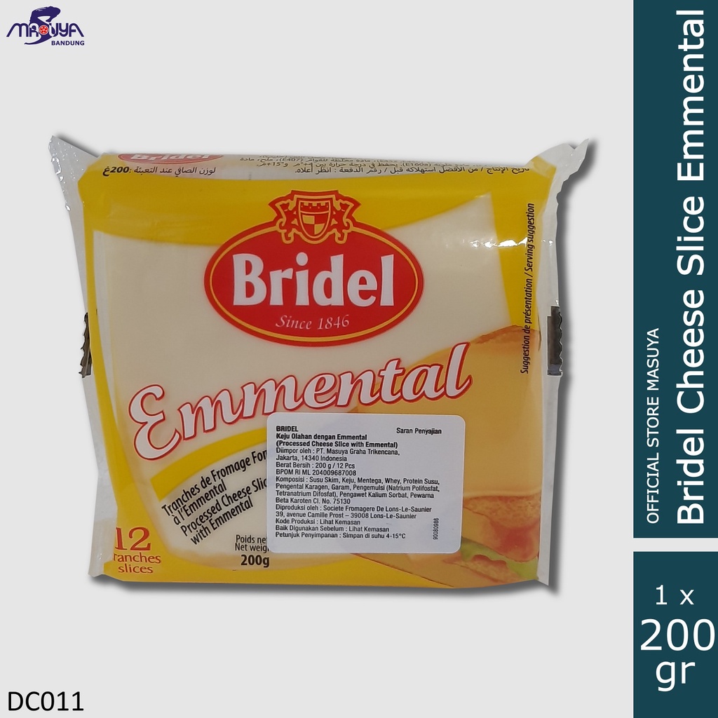 Bridel Cheese Slice Emmental FDM 40% 200 gr