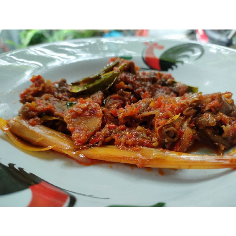 

beef slice 150gr bumbu balado mercon/matah/kecombrang/gongso
