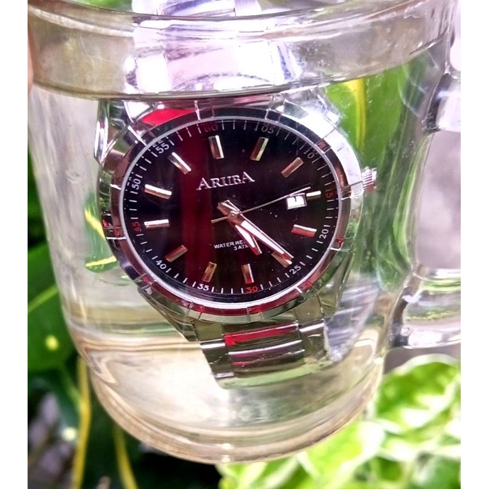 Jam Tangan Pria Original | Jam Tangan Aruba  Lapisan Perunggu/Garansi 1Tahun