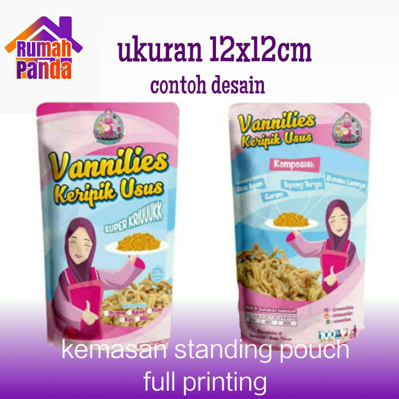 

standing pouch full printing 12x20 cm