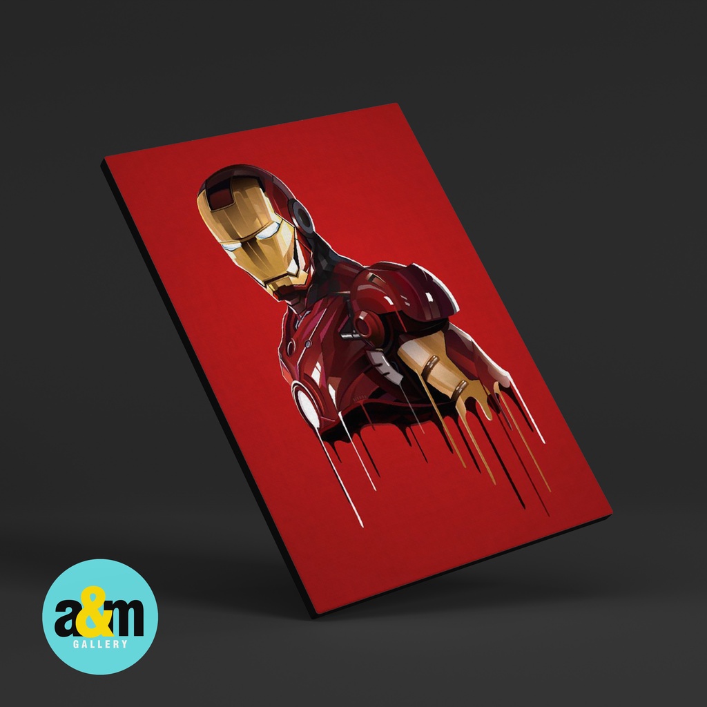 Pajangan Dinding Kamar IRON MAN I Hiasan Dinding Kamar IRON MAN I Poster Kayu Superhero Dekorasi Kamar - A&amp;M