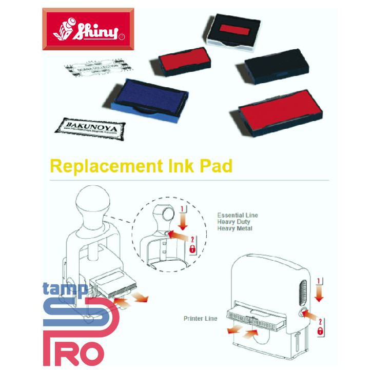 

HJK Replacement Ink Pad Shiny / S-401, S-826D, S-827D, S-828D, S-829D, S-830D (TANPA WARNA)