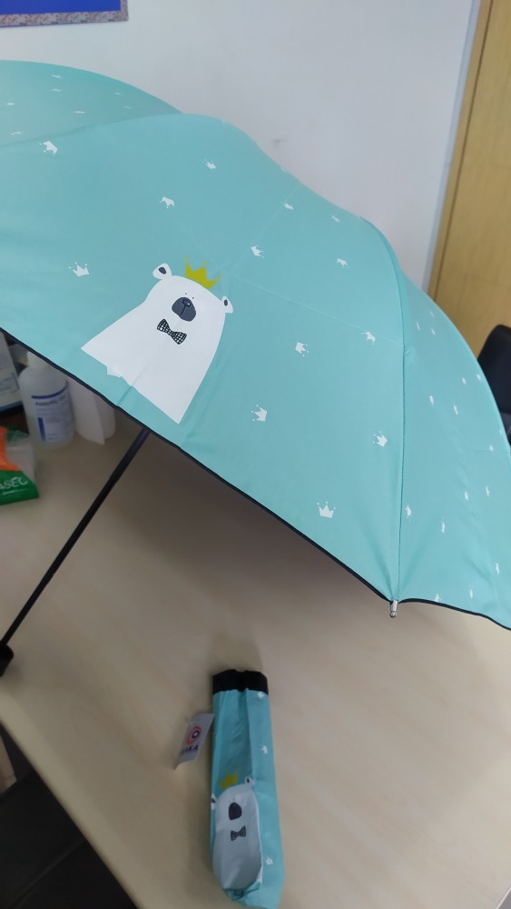 Payung Lipat 4 Fancy Karakter Bear King Anti Uv Merk Osaka Bw-109