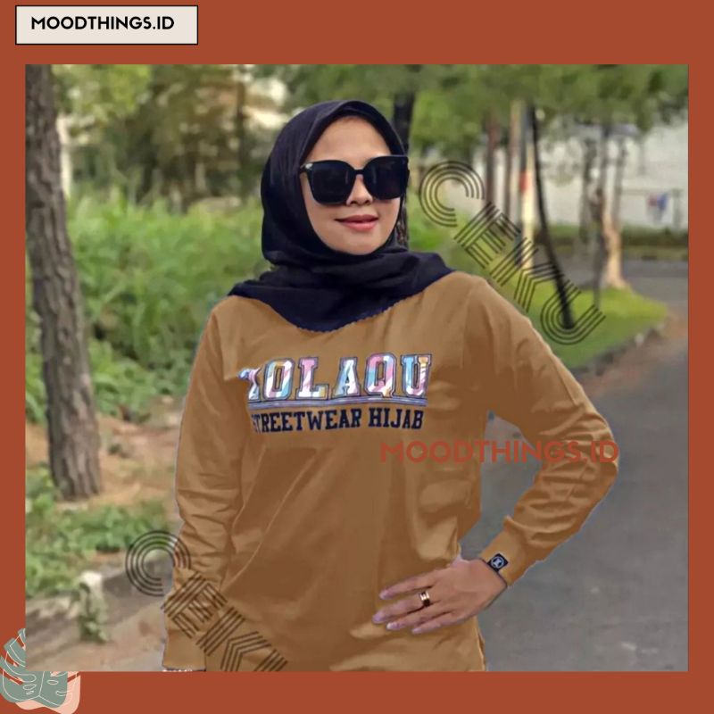 Atasan Muslimah Wanita / Baju Lengan Panjang Muslim / Atasan Termurah / Kaos Wanita