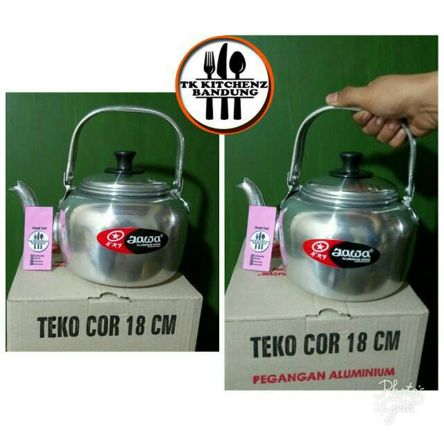 teko aluminium / teko alumunium / teko maspion / teko cor jawa ukuran 18 cm