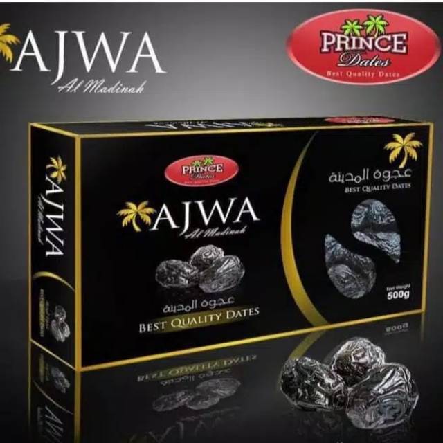 

Kurma ajwa super kurma nabi asli Madinah Prince dates