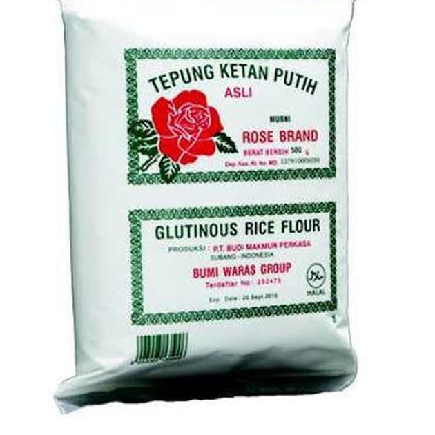 

TEERLARIS Tepung Ketan Rose Brand 500 Gram/ Tepung Beras Ketan / Ketan Rose Brand