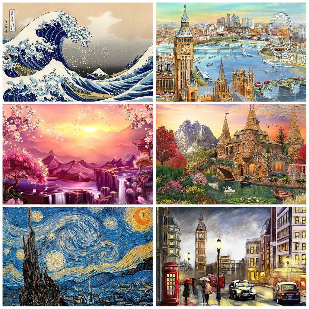 Jeikick Premium Puzzle Collections - 1000 Pieces Mini Puzzle