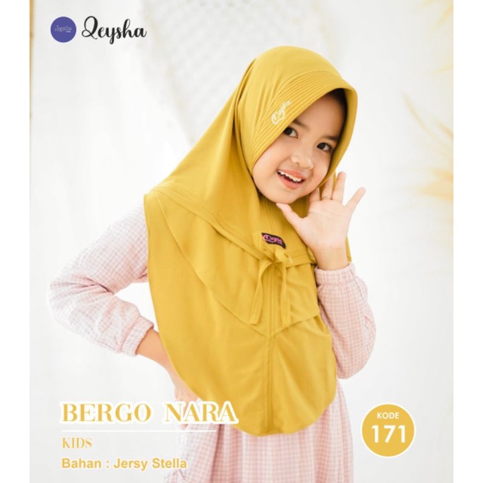 Bergo Nara kids ORY by Qeysa Hijab