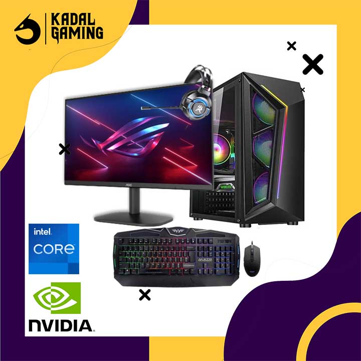 PC GAMING INTEL CORE I5 12400F VGA NVIDIA GTX 1630 FULLSET SIAP PAKAI EDITING RENEDERING ARSITEKTUR