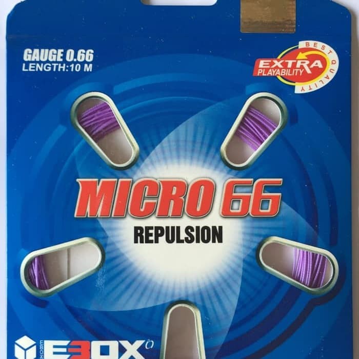 Raket BadmintonSenarEbox Micro 66 Original OriFree Pasang 
