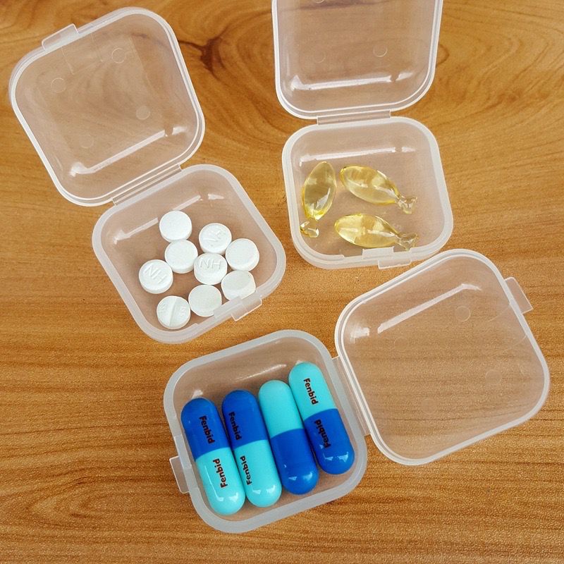 KOTAK MINI SERBAGUNA / KOTAK MINI OBAT / KOTAK MINI ANTING / MINI BOX ORGANIZER SERBAGUNA / KOTAK KECIL TRANSPARAN