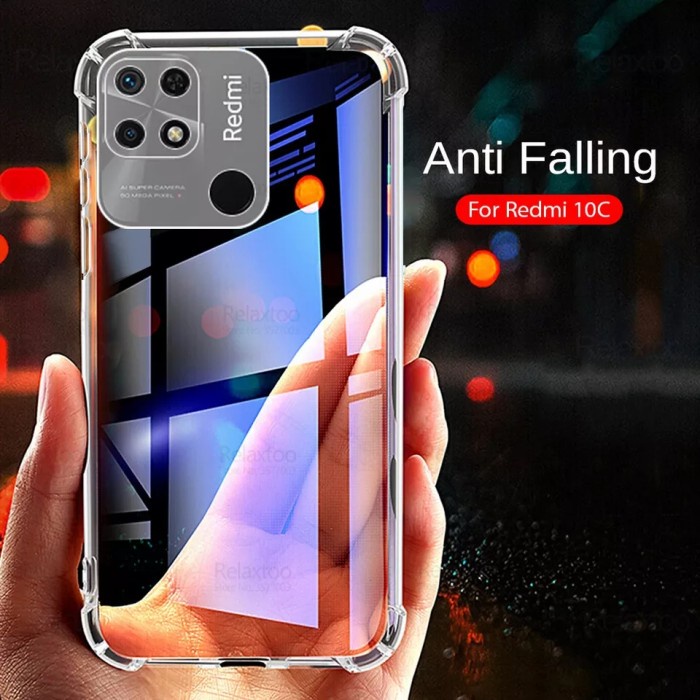 REDMI 10C 50MP ANTICRACK SOFTCASE SHOCKPROOF ANTISHOCK AIRBAG BUMPER