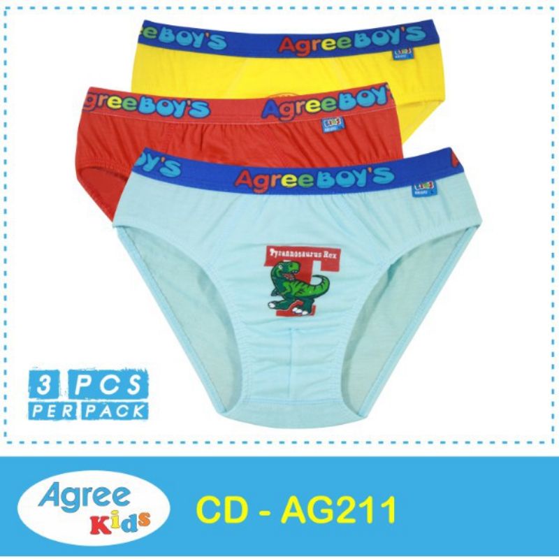 CD Agree Kids (3pcs)/Celana Dalam Anak Laki-Laki Agree AG212/AG211/AG213 Premium