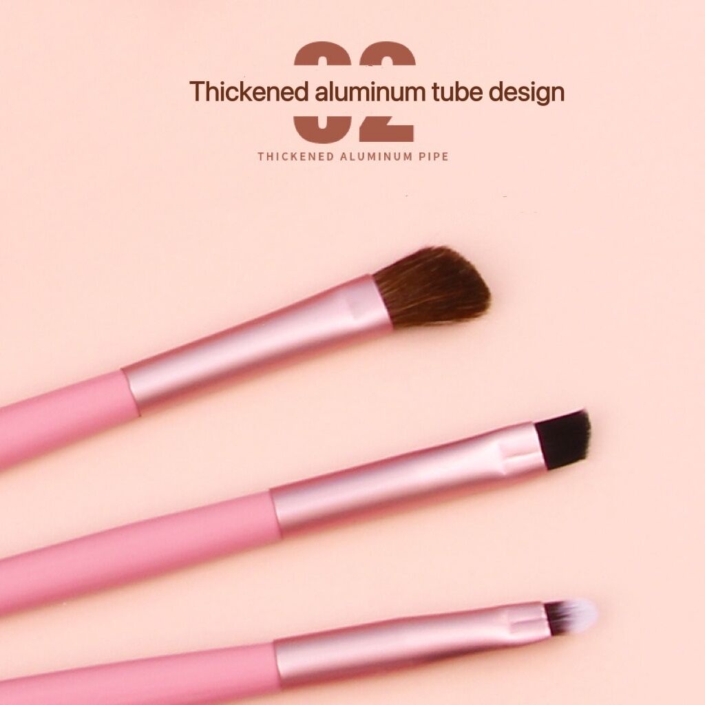 5pcs / Set Brush Makeup Untuk Bedak / Eyeshadow / Foundation / Blush On