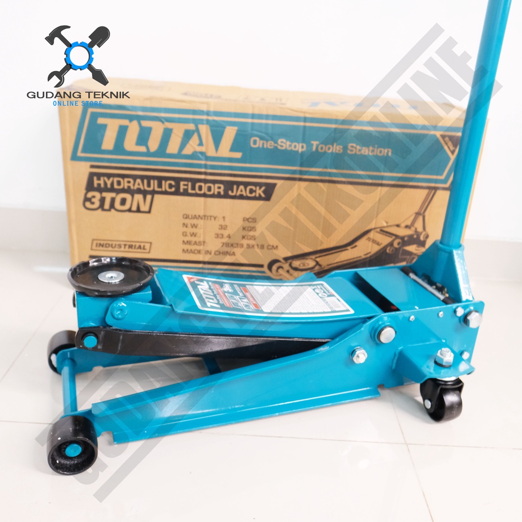 Dongkrak Buaya 3 Ton TOTAL THT10834 PREMIUM / Dongkrak Mobil 3Ton TOTAL THT 10834 - Hydraulic Floor Jack