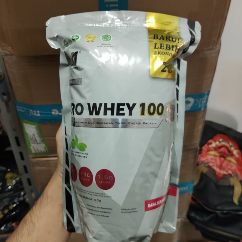 M1 Pro Whey 2lbs 2lb 900 Gram Muscle First Prowhey M1 Nutrion Rasa Strawberry Coklat Vanilla Kurma Madu Whey Protein