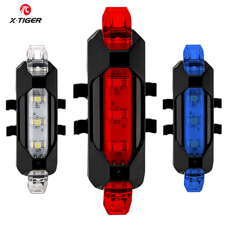 

X-TIGER Bersepeda 5 LED USB Lampu Peringatan Ekor Sepeda Sepeda Isi Ulang
