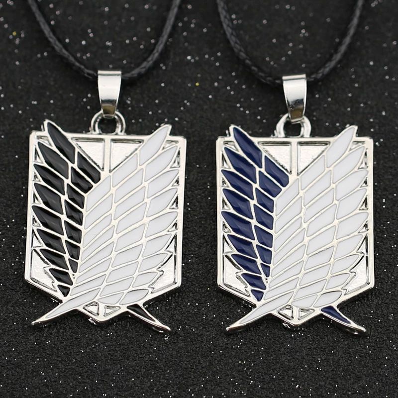 [BISA COD] Kalung Sayap Logo Anime Attack on Titan Logam AOT | Shingeki no Kyojin Silver Gold