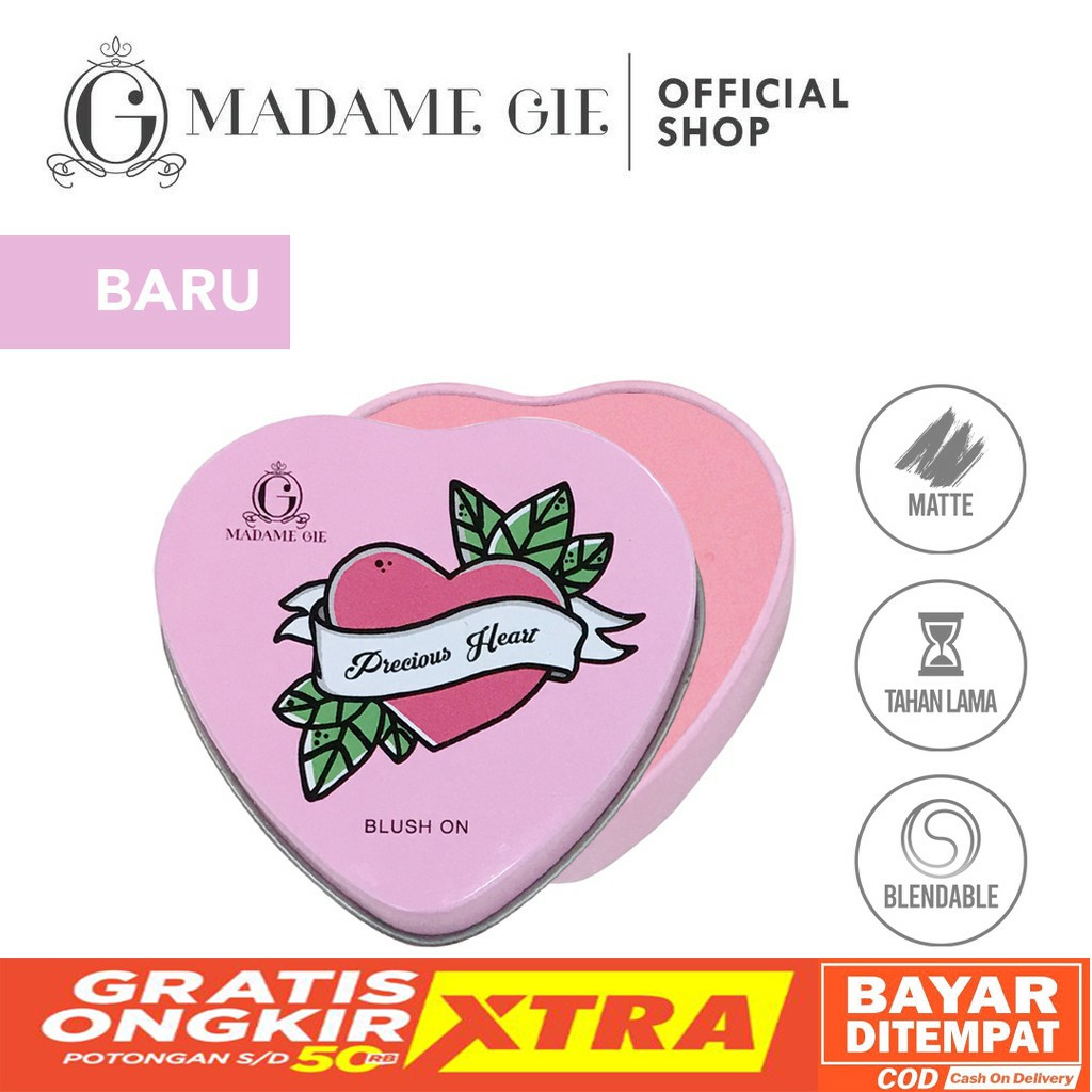 ✔️ TERMURAH ❤ Madame Gie Precious Heart Blush On | MakeUp Blush On Madame Gie