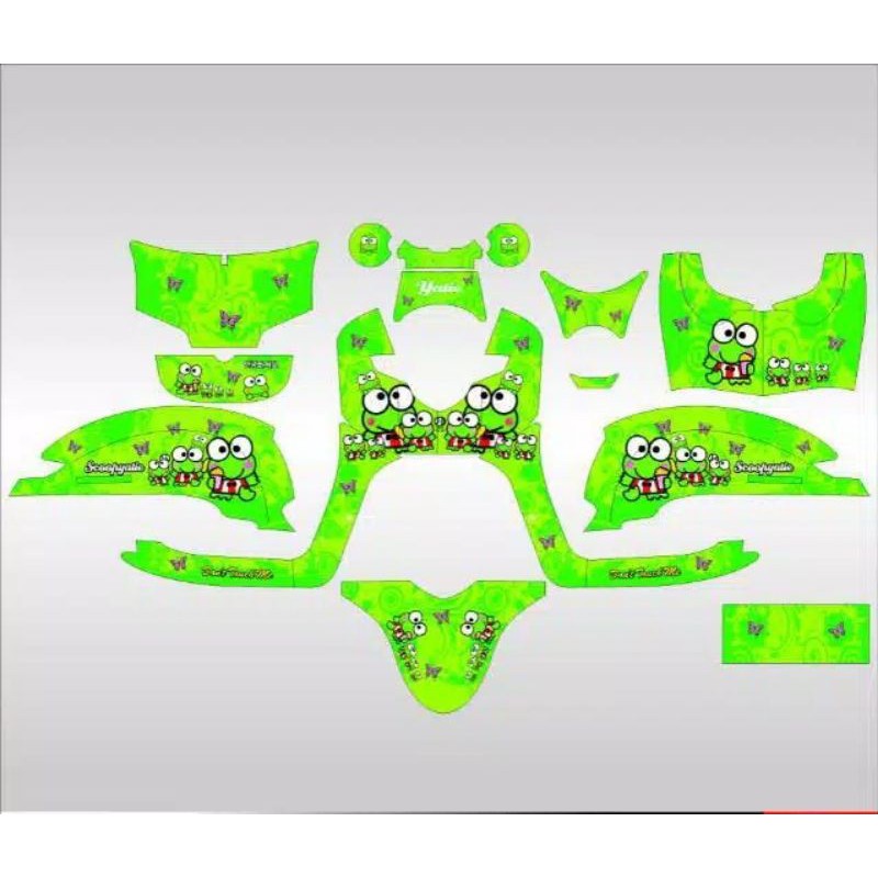 Decal Scoopy motif keropi THN 2016 2017 2018 2019 full bodi