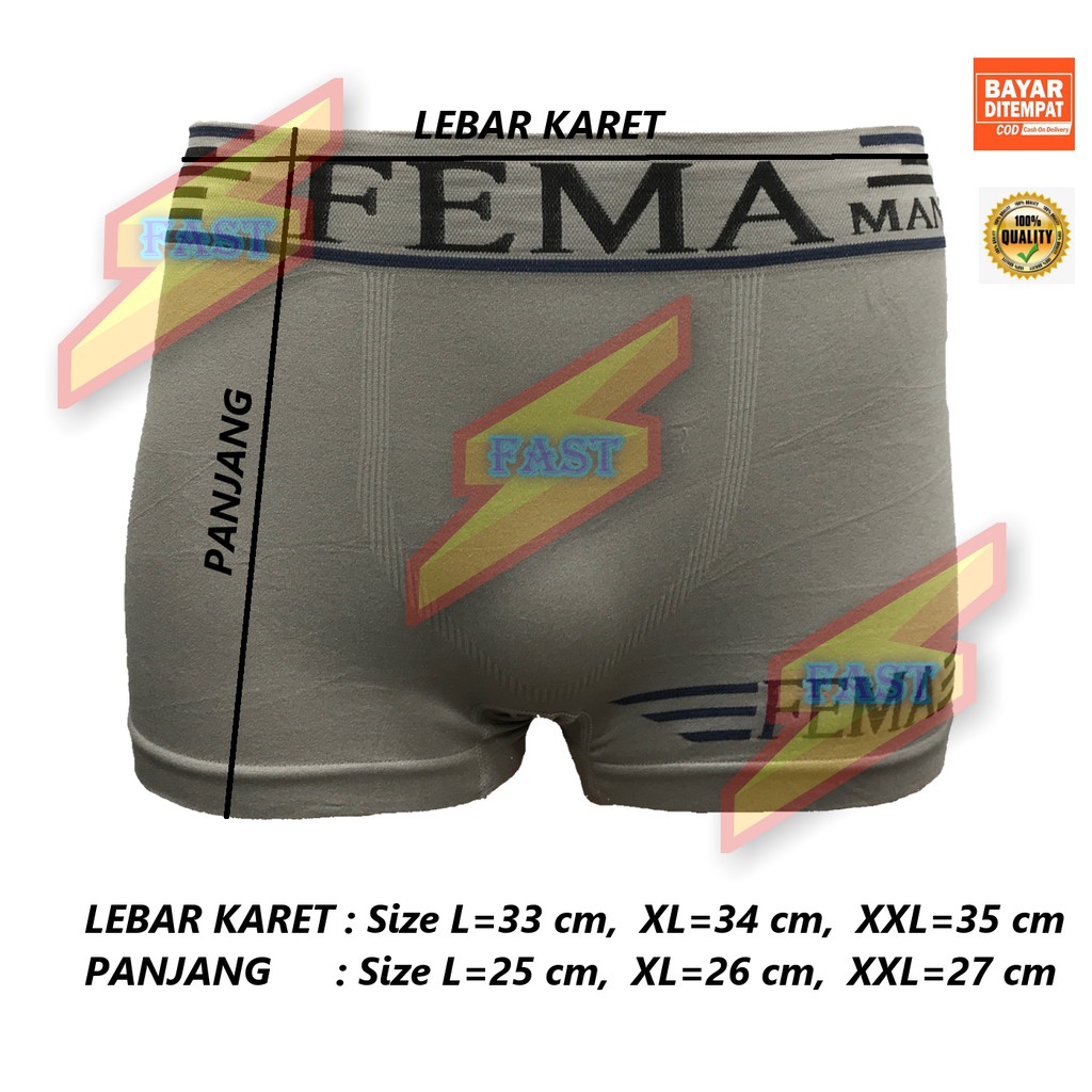 CELANA DALAM BOXER COWOK  BOXER FEMA RAJUT