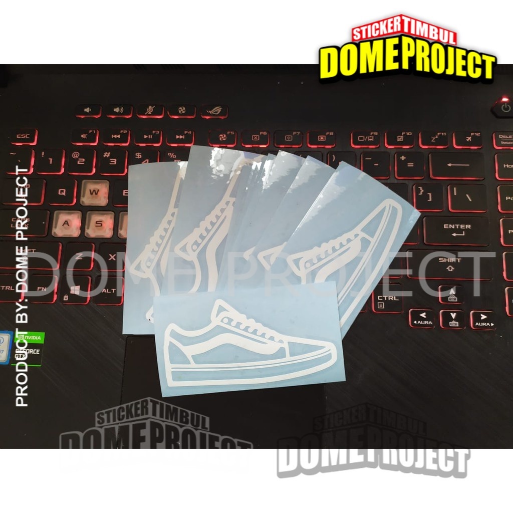 STIKER CUTTING DECAL MOTOR HELM KOPER LOGO VANS SHOES STICKER AESTHETIC KEREN