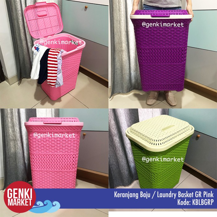 Keranjang Baju  Laundry  Basket GR Tempat Penyimpanan 
