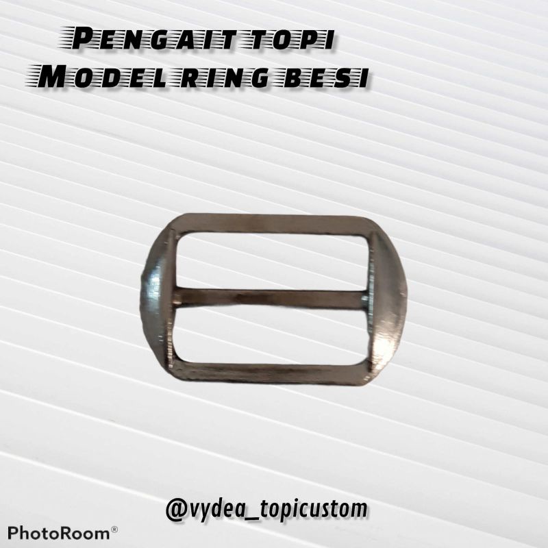 Pengait topi || ring besi topi || pengatur belakang topi || kancing belakang topi